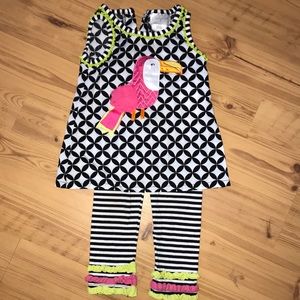 Cute spring little girls set